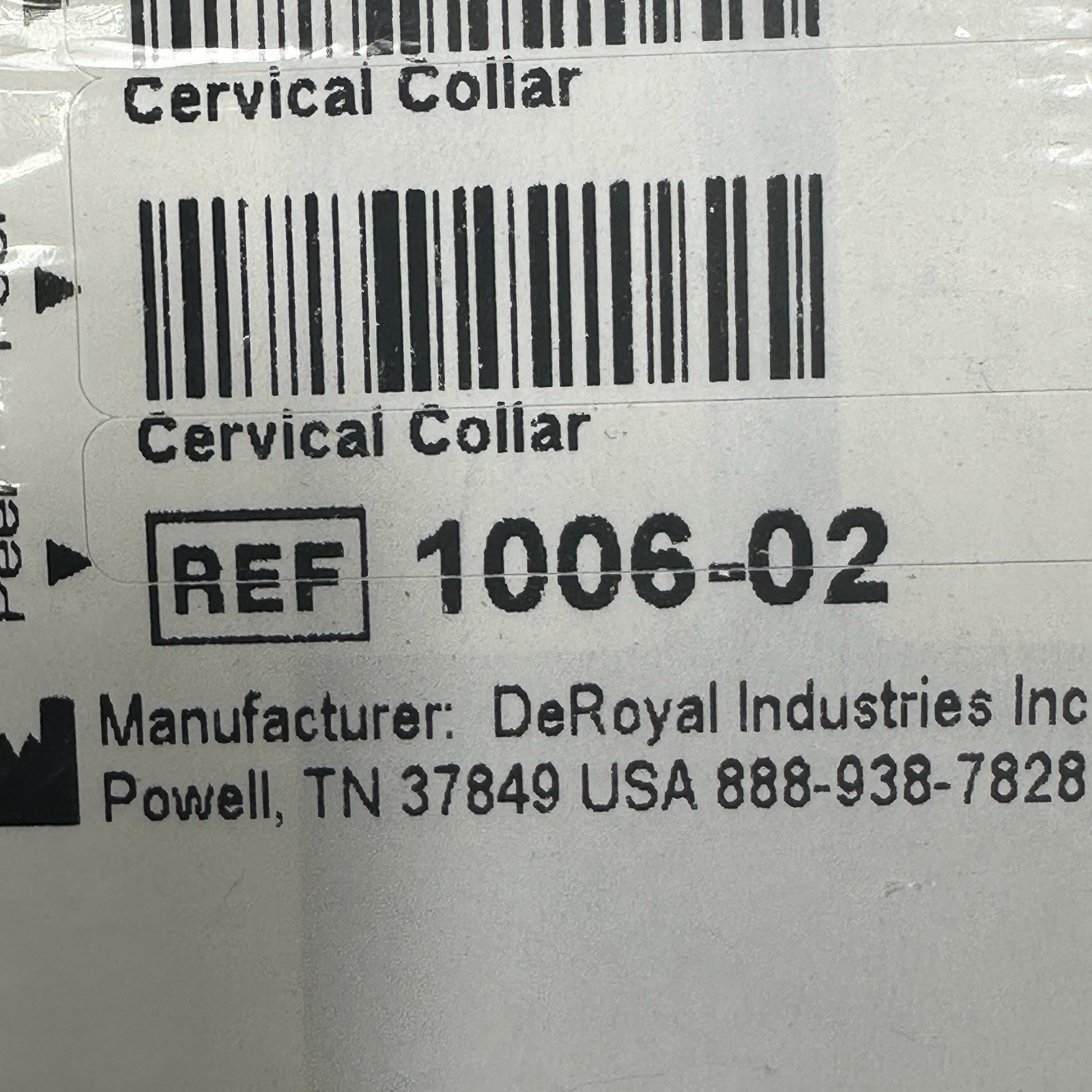 DeRoyal Cervical Collar Small Foam 1006-02 C Collar