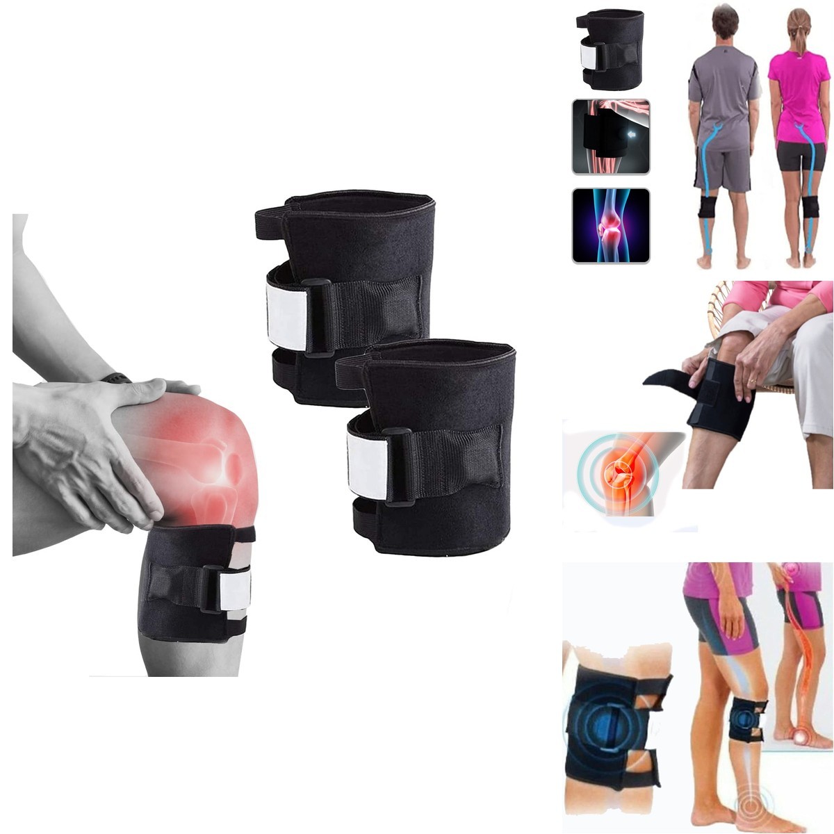KOGRAT 2 PCS Be Active Plus Sciatica Knee Brace for Pain Relief