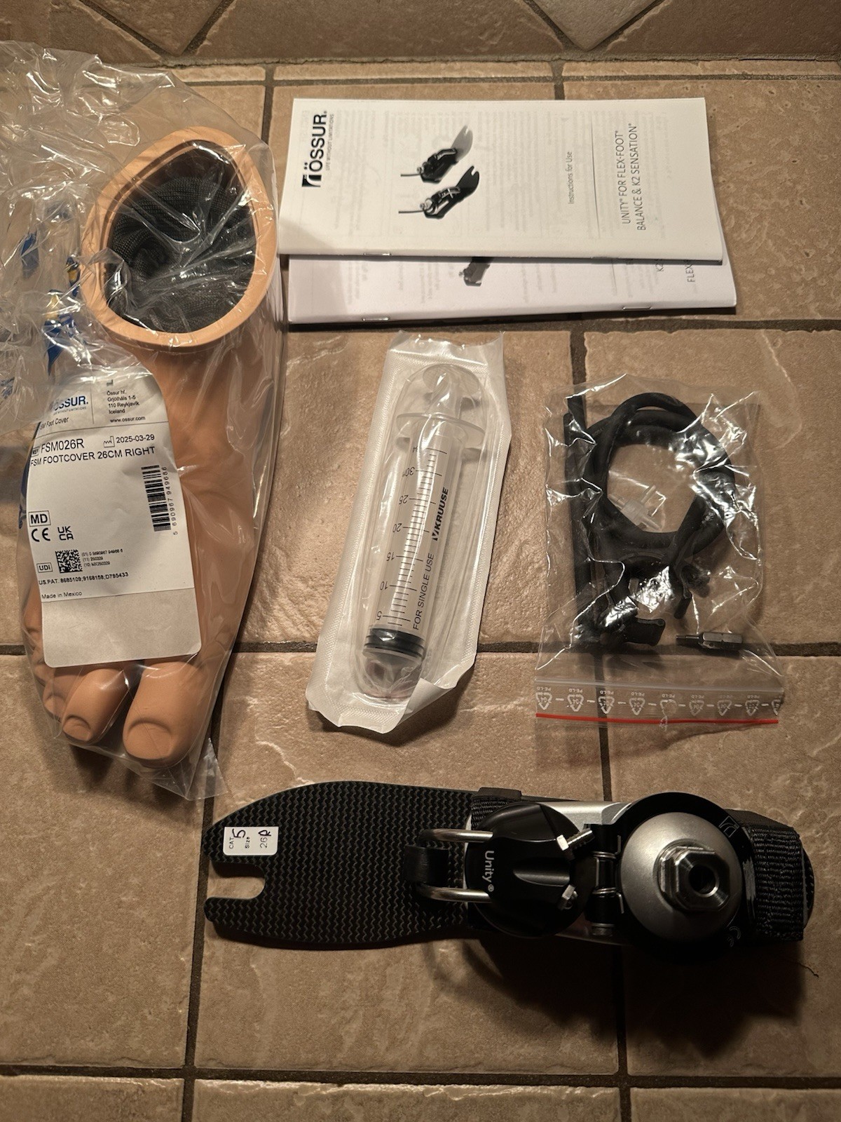 OSSUR Flex Foot Balance Unity Prosthetic Foot Size 26 Right Cat 5