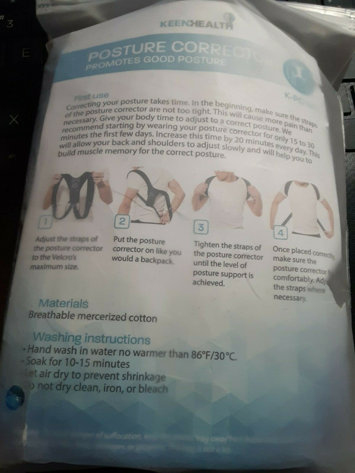 KEEN HEALTH POSTURE CORRECTOR SIZE L large NEW