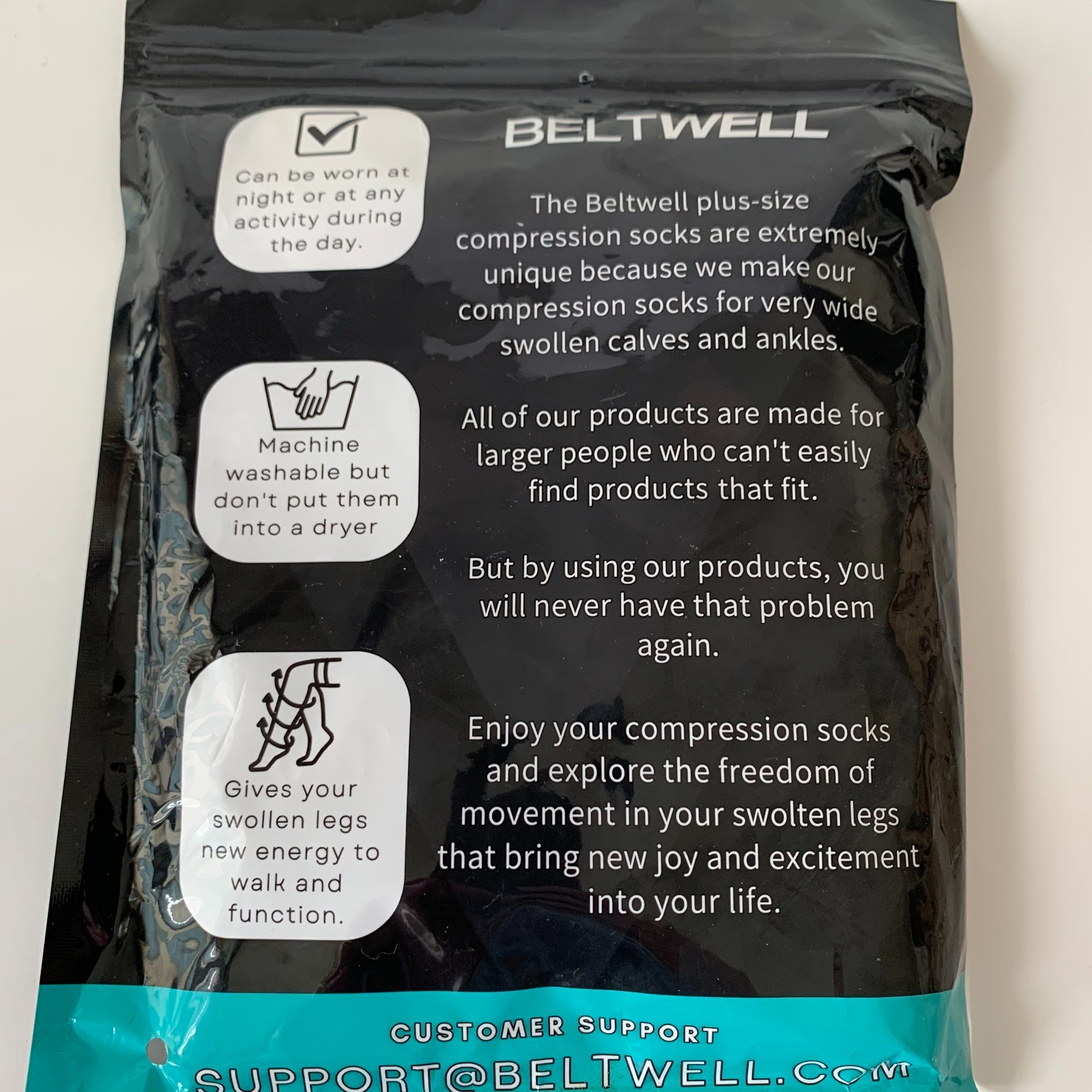 The Lymphedema Plus-Size AntiSlip Compression Socks For Big Swollen Legs SZ 8XLd