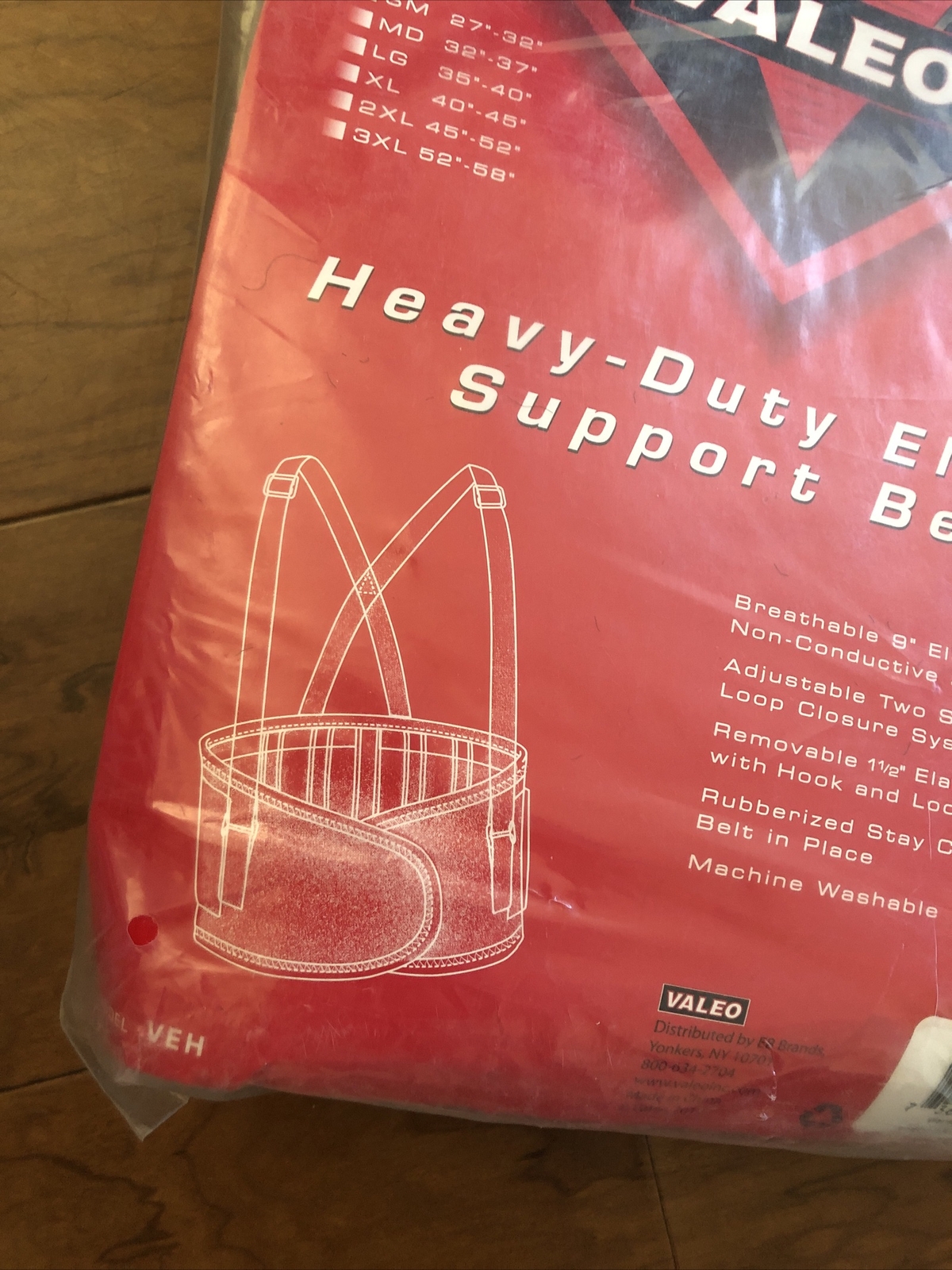 Back Support Belt Valeo VEH Heavy Duty Elastic XXXL Brand New