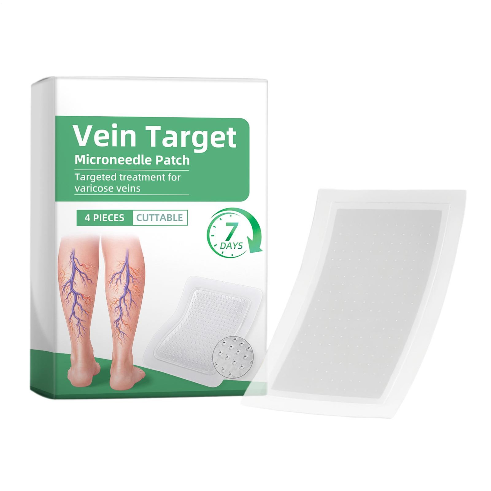 2026 Vein Target Microneedle Patch Natural Ingredients Leg Care Patch New