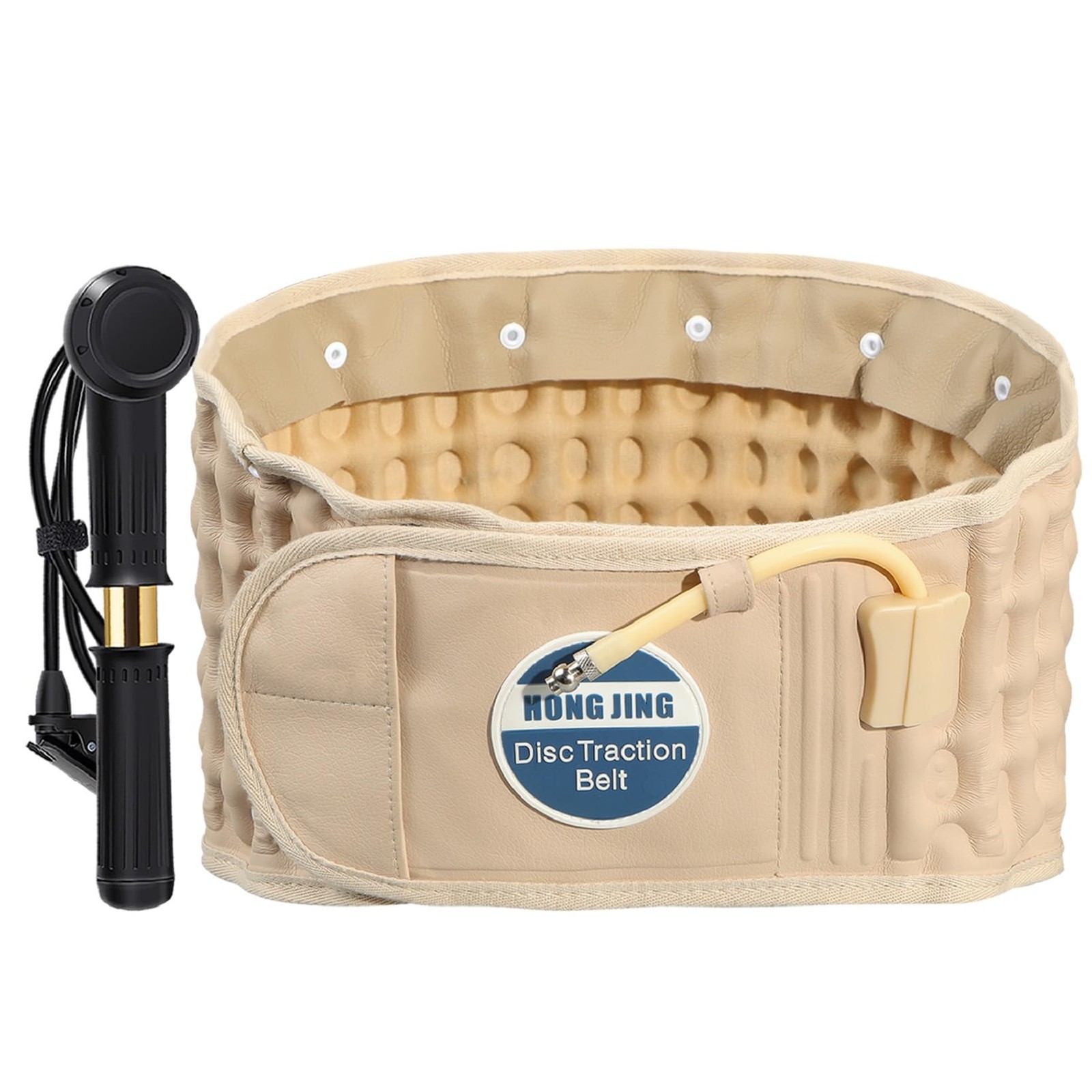 Cinturon De Descompresion HONGJING Para Traccion Lumbar Ajustable