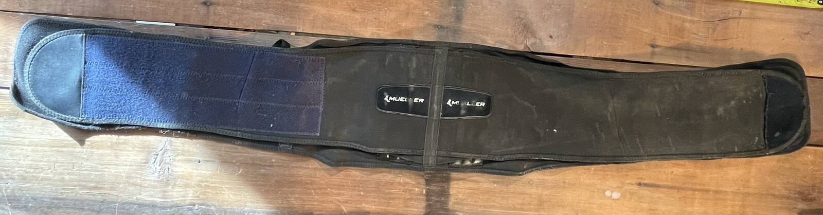 Mueller 255 Lumbar Support Back Brace Removable Pad Black PLUS SIZE “Used”