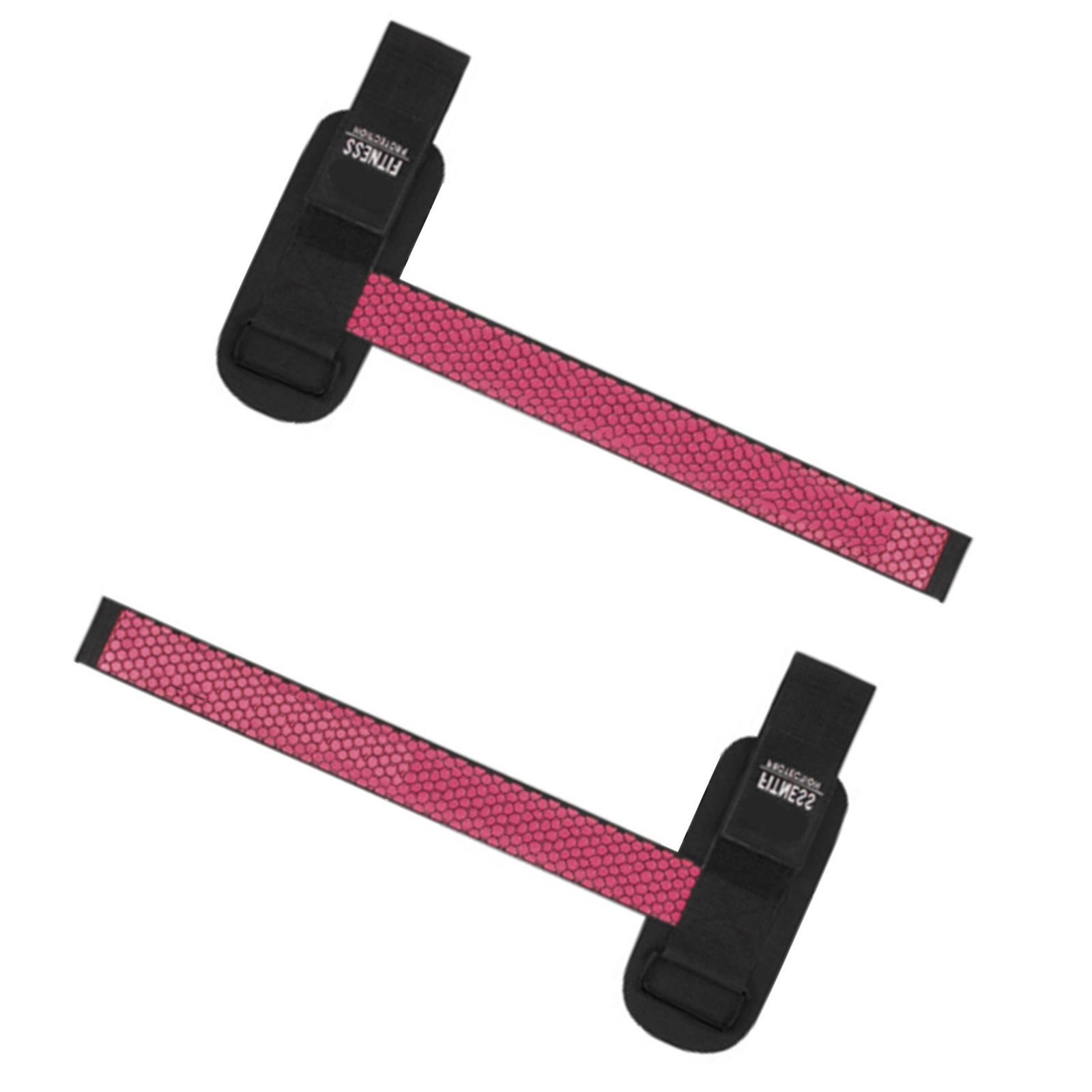 2PCS Anti Slip Weightlifting Wrist Strap For Fitness Black SCIT