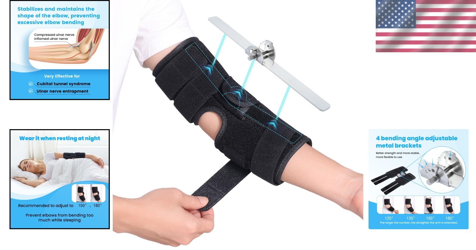 Comfortable Elbow Brace for Cubital Tunnel Syndrome