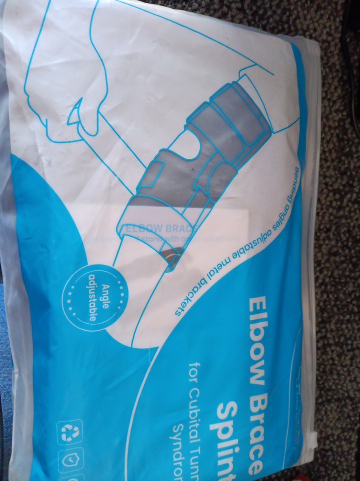 Elbow Brace For Cubital Tunnel Syndrome Pain Adjustable Splint For Men & Women