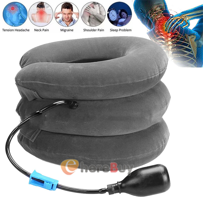 Cervical Neck Traction Device Collar Brace Support Pain Relief Stretcher Therapy
