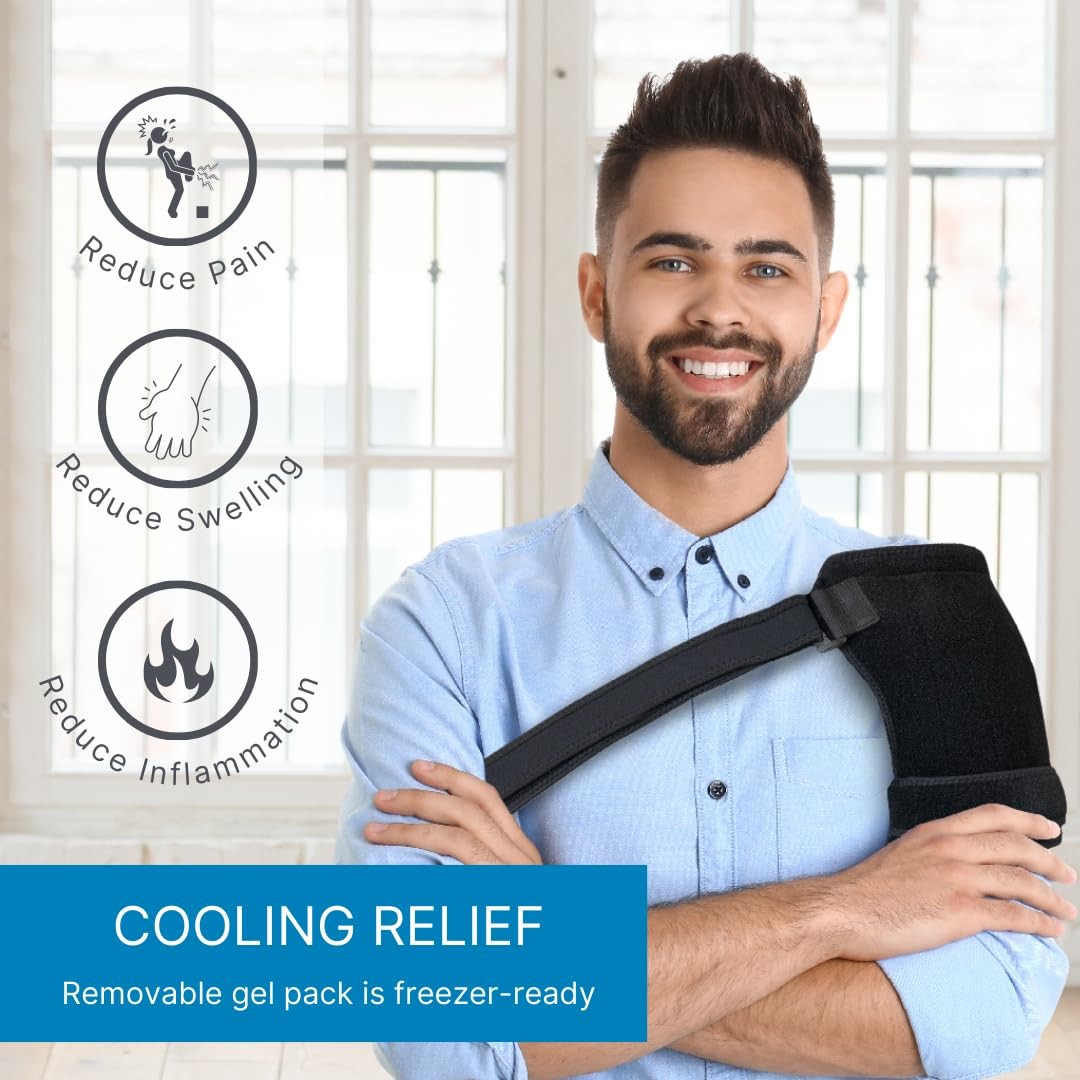 NatraCure Hot & Cold Shoulder Ice Pack Wrap – 1 Count (Pack of 1)
