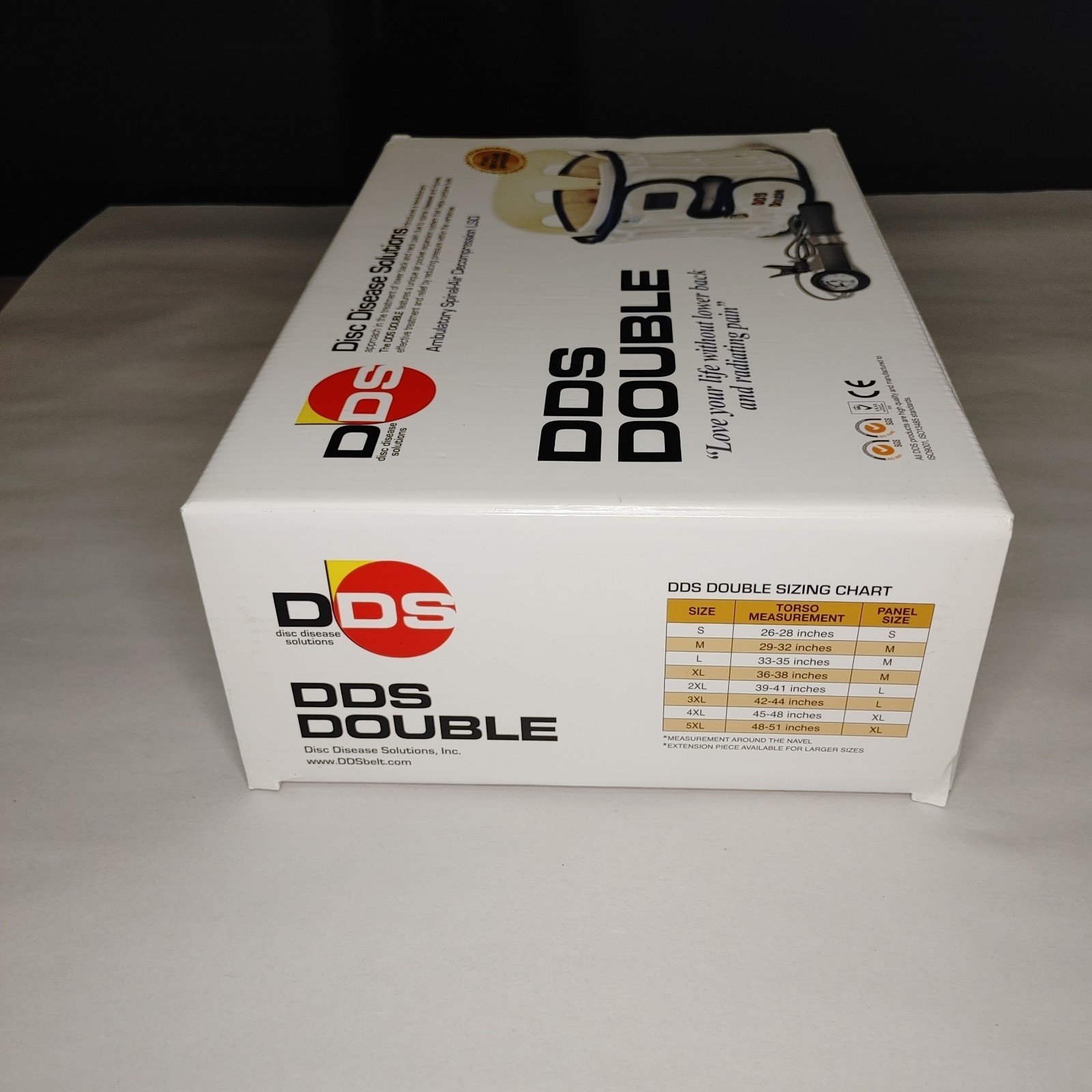DDS DOUBLE Disc Disease Solutions Back Brace Size Small Spinal Air Decompression