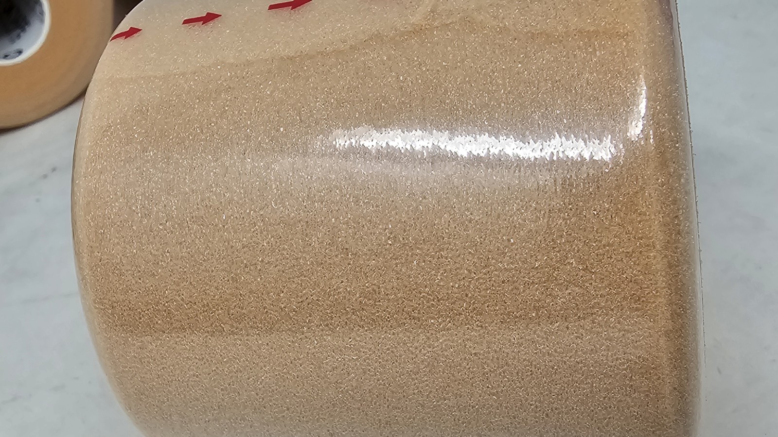 OK Tape-8 Rolls Underwarp Foam Warp 2.75”x30 Yards Non Adhesive PU Sponge BEIGE