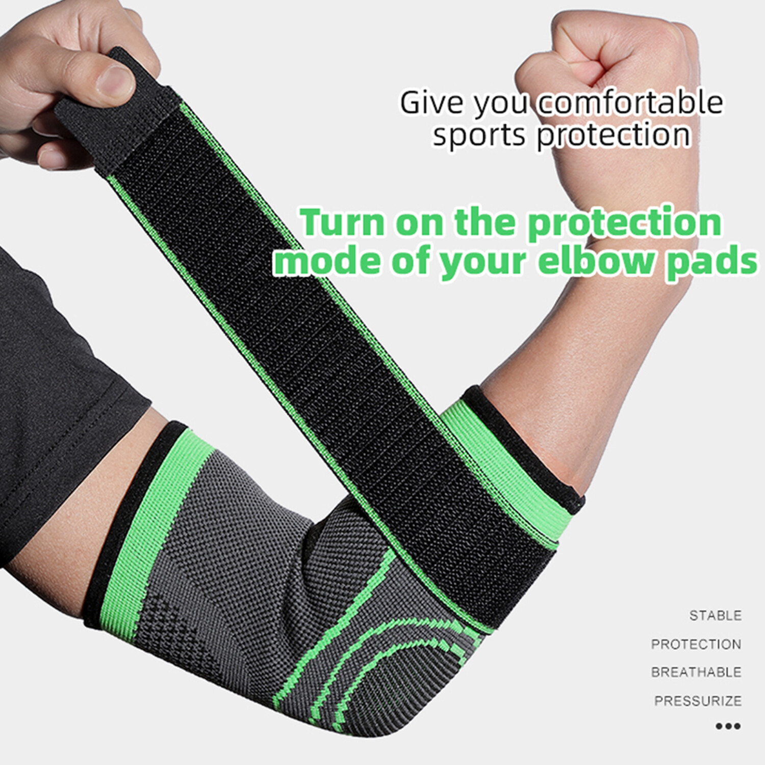 Compression Elbow Sleeve Brace Wrap Support fit Arthritis Tendonitis Pain Relief