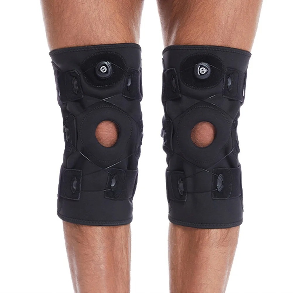 Orthopedic Hinged Knee Brace Support Patella Compression Sleeve Stabilizer Wrap