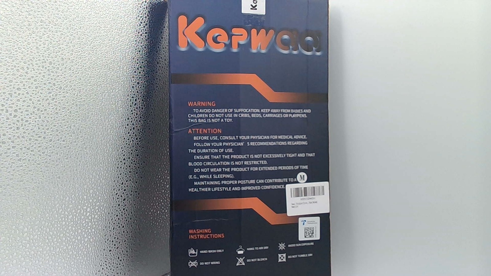 Kepwaa Back Brace Posture Corrector For Men And Women Adjustable, Blue Medium