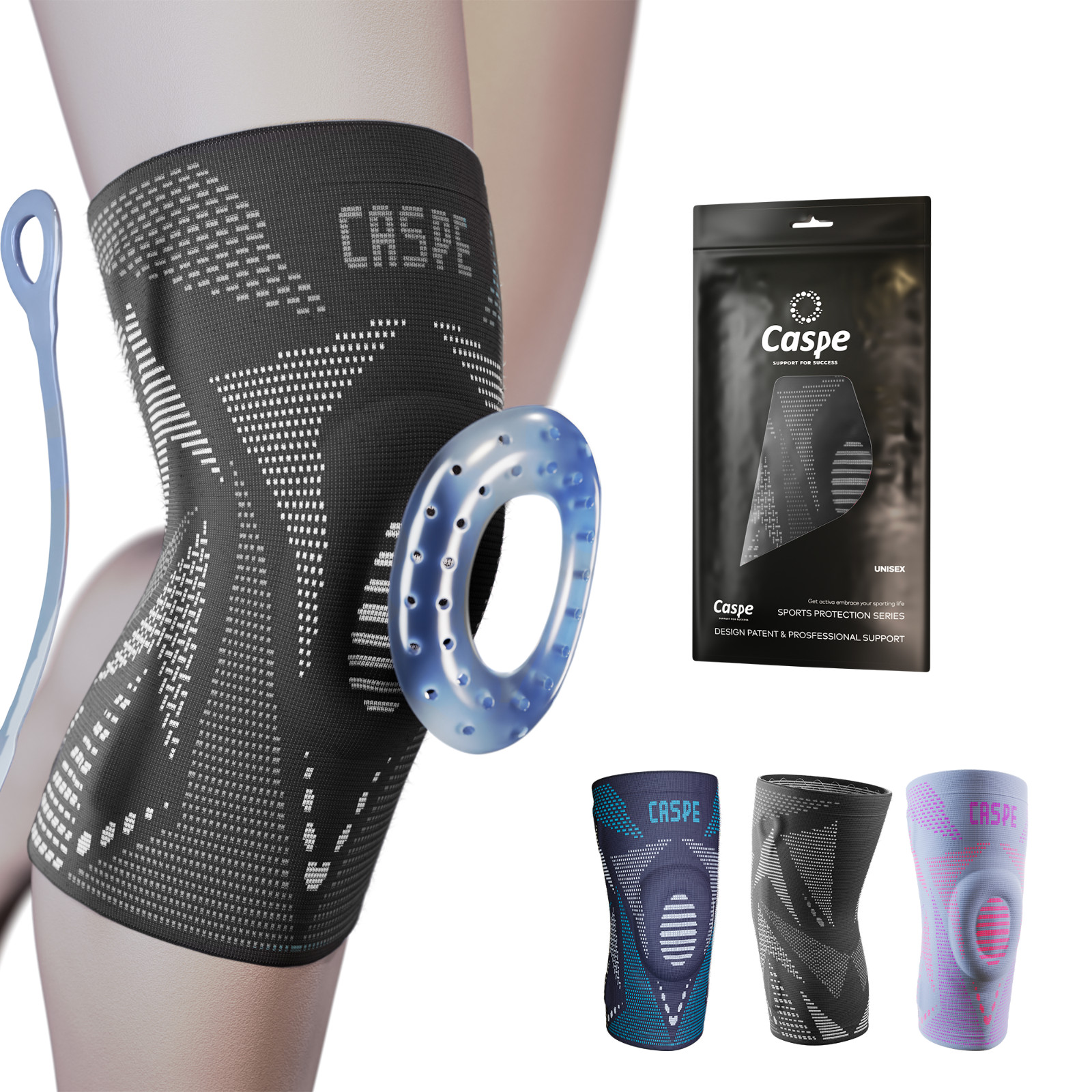Compression Knee Brace Support Patella Meniscus Sport Joint Pain Arthritis Wrap