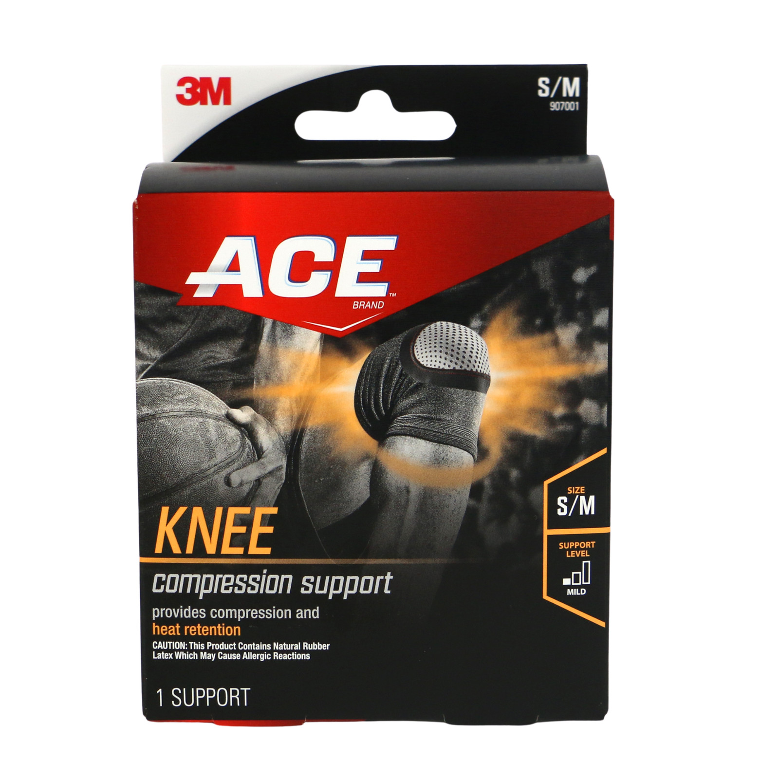 ACE Knee Compression Support: SM / MD (Black)