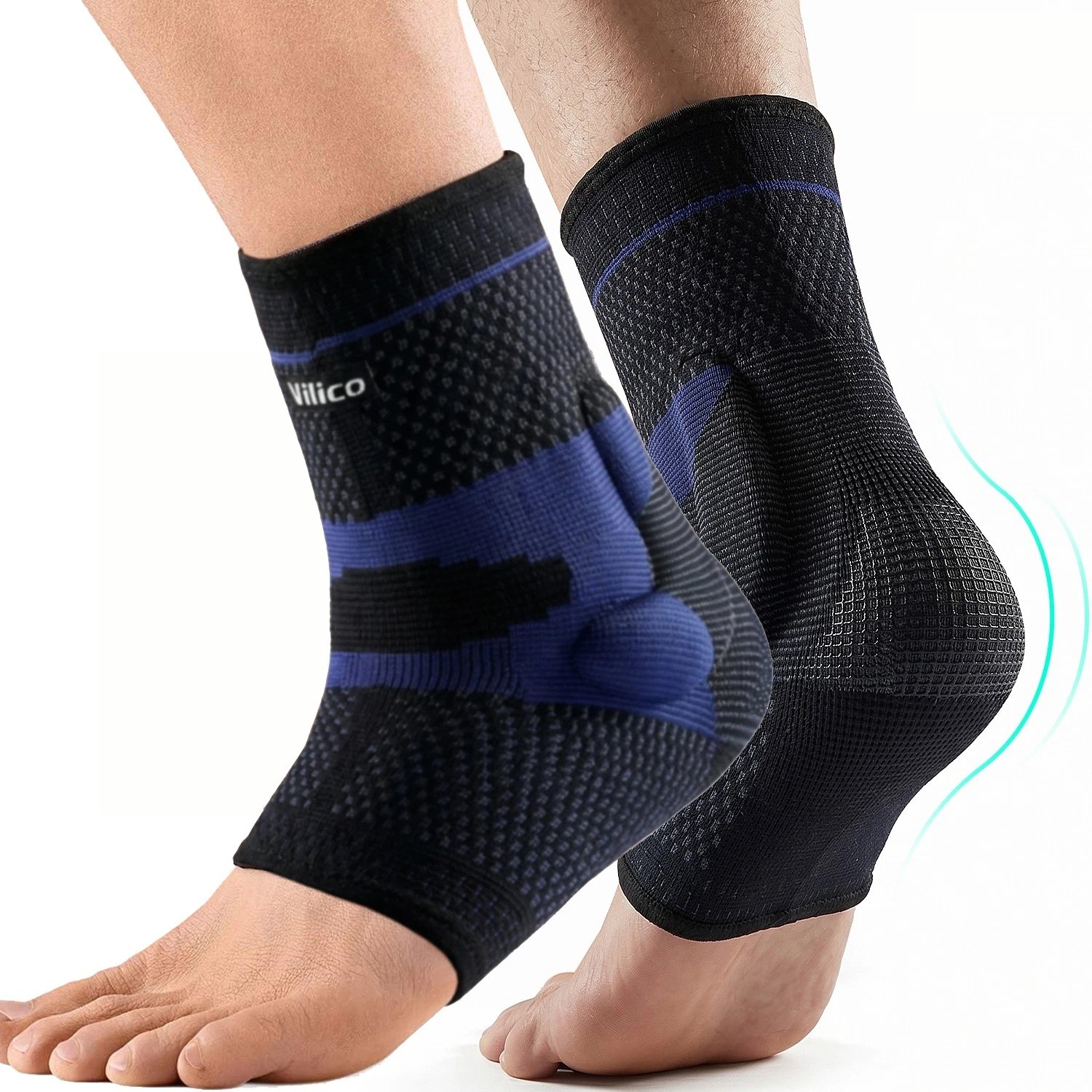 1/2PCS Ankle Brace Socks Compression Sleeve Foot Support for Sprained Ankle Wrap