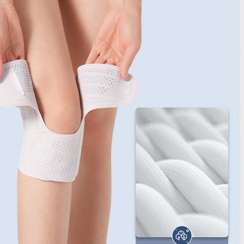 Sport Knee Brace with Metal Spring Stabilizers Adjustable Elastic Knees Support