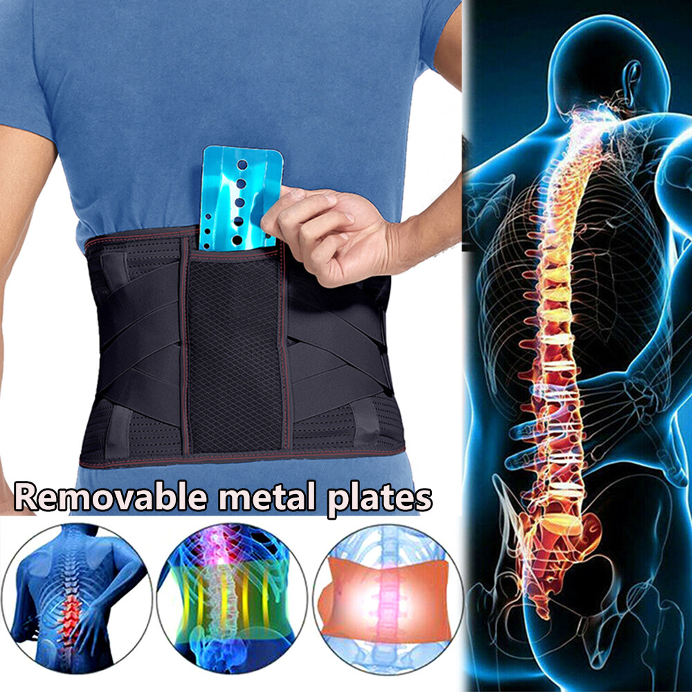 Adjustable Lumbar Support Lower Waist Back Belt Brace For Pain Relief Men Women