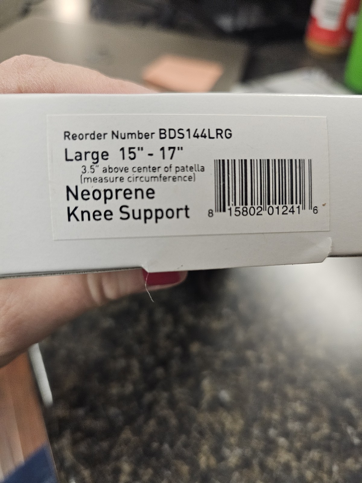 Medline Body Med Neoprene Pull Over Knee Supports Size Large
