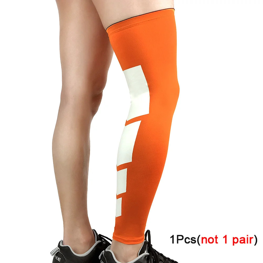 1PCS Super Elastic Basketball Leg Warmers Calf Thigh Compression Sleeves