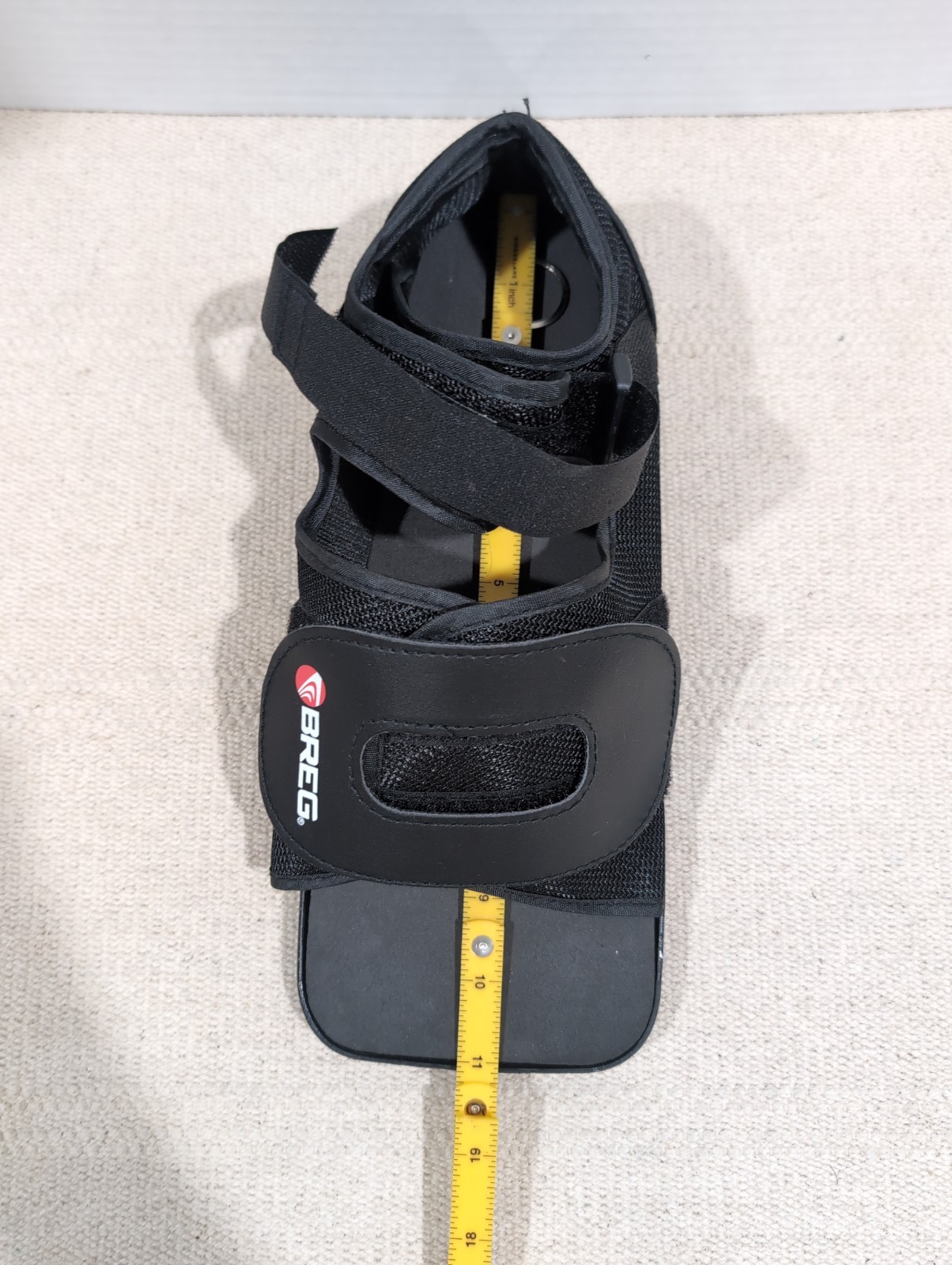 Breg Post-Op Square Toe Shoe Medium Unisex Fits Left / Right Foot Black 11″
