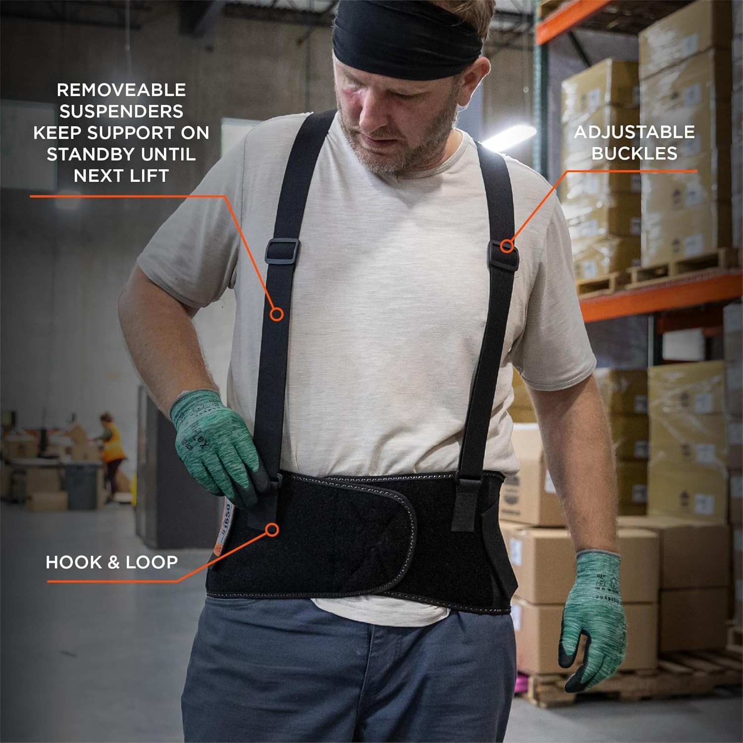 Large Adjustable ProFlex 1650 Back Support Belt – Comfort for Workers & Lifting