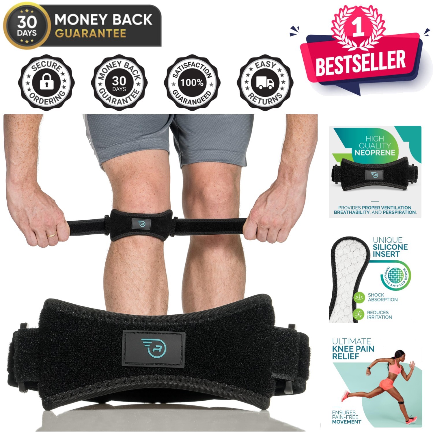 Universal Knee Support Brace for Athletics – Adjustable for Optimal Performance