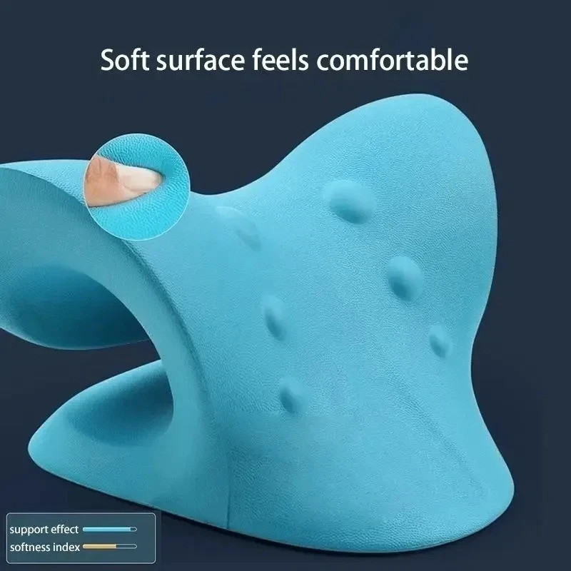 Neck Cloud Cervical Neck Stretcher Pillow Traction Device Pain Relief Massage