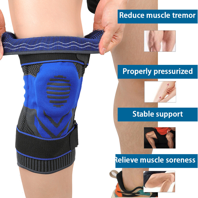 Knee Brace for Pain Relief Support Sleeve with Patella Pad & Side Stabilizers