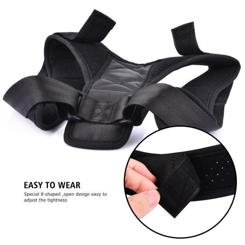 Wellness Posture Corrector Back Straight Shoulders Brace Strap Body Correct 1pc