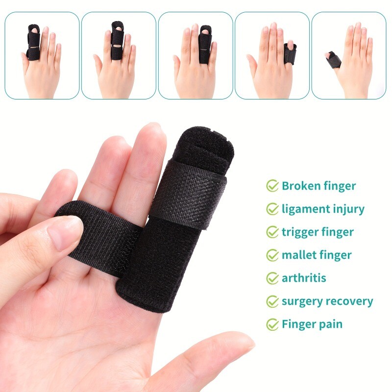1/5Pcs Adjustable Finger Splint Braces for Thumb Pinky Middle Index Ring Fingers