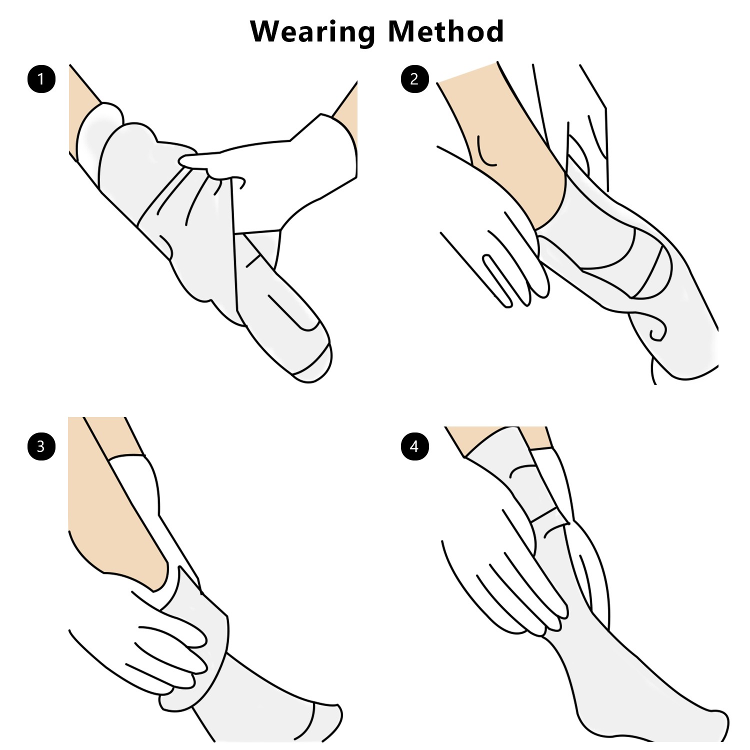 3 Pairs Compression Socks – Knee High Support for Running & Sports