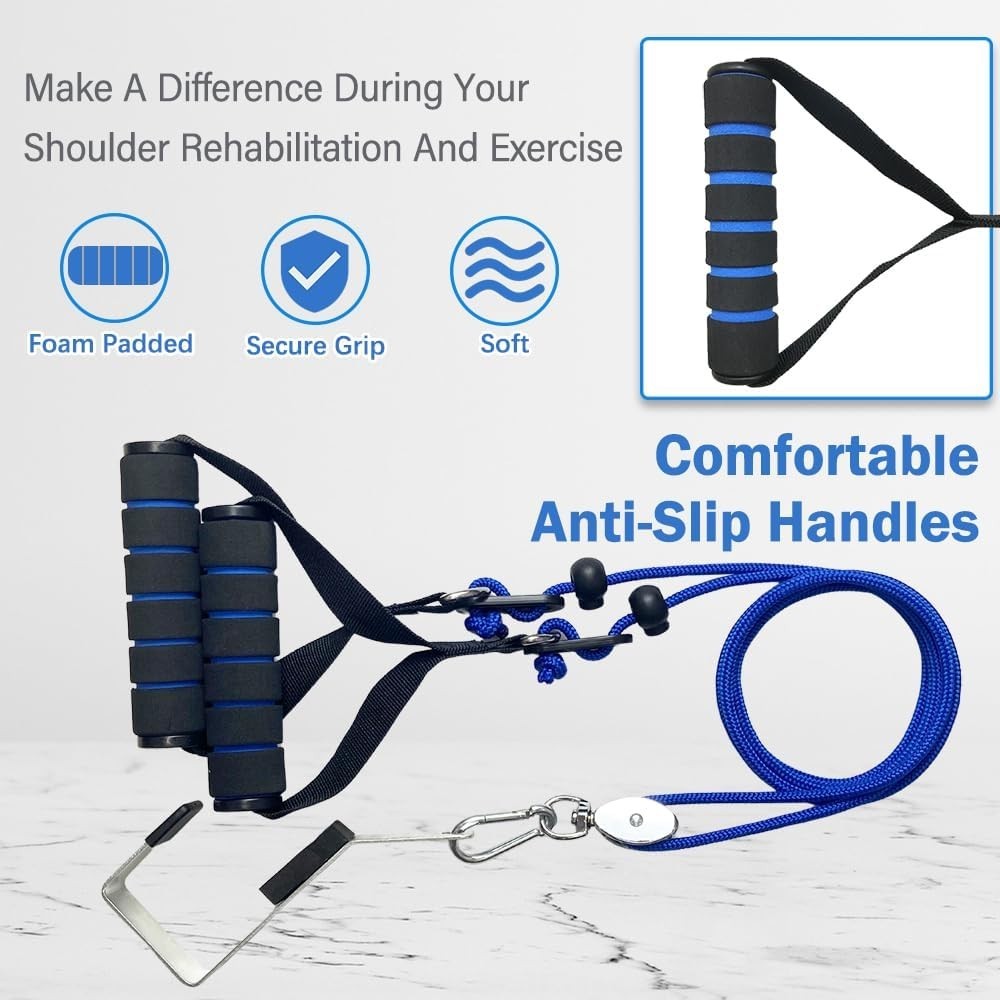 Shoulder Arm Exercise Pulley Set, Over the Door, New