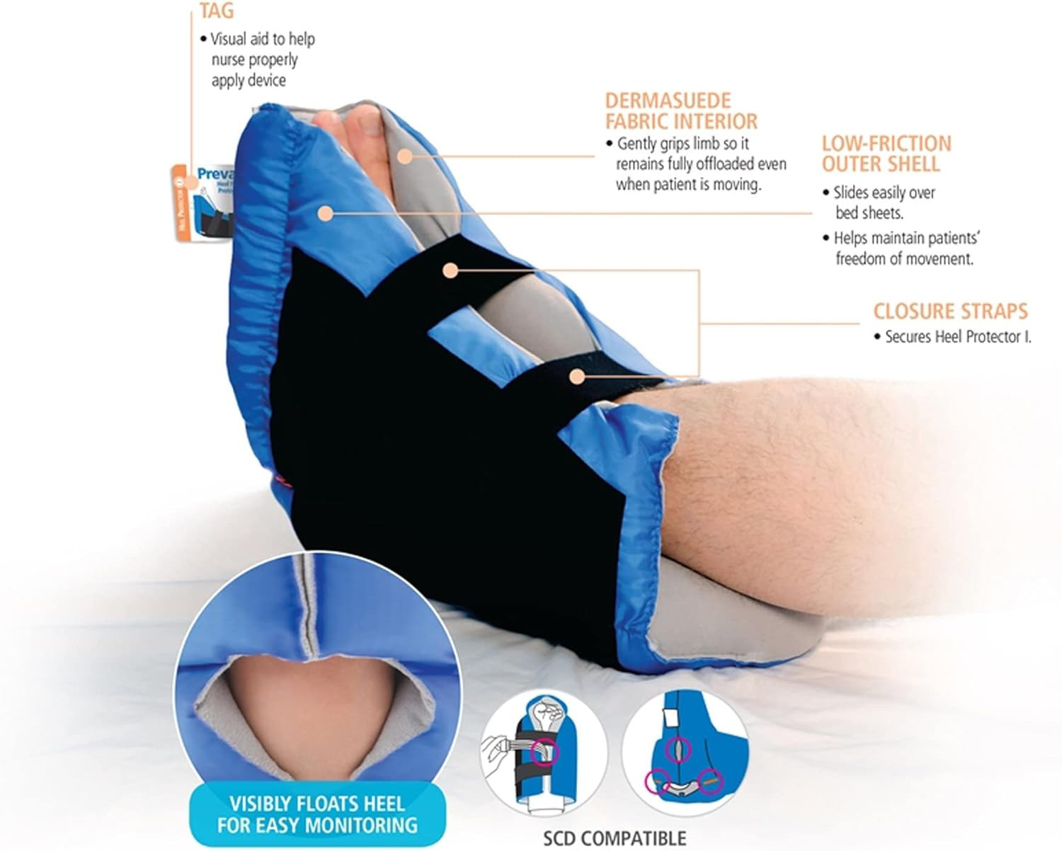 Stryker Prevalon Heel Protector I – 1 Heel Protector – Cushioned Boot for Heel P