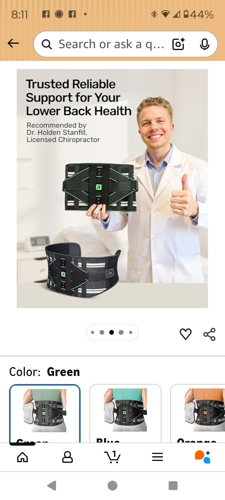 Rakiie Back Brace