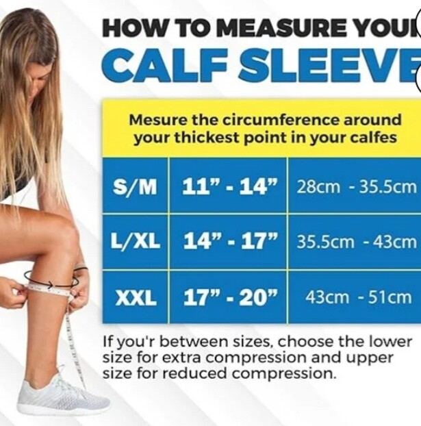POWERLIX Compression CALF SLEEVE for Men Women XXL