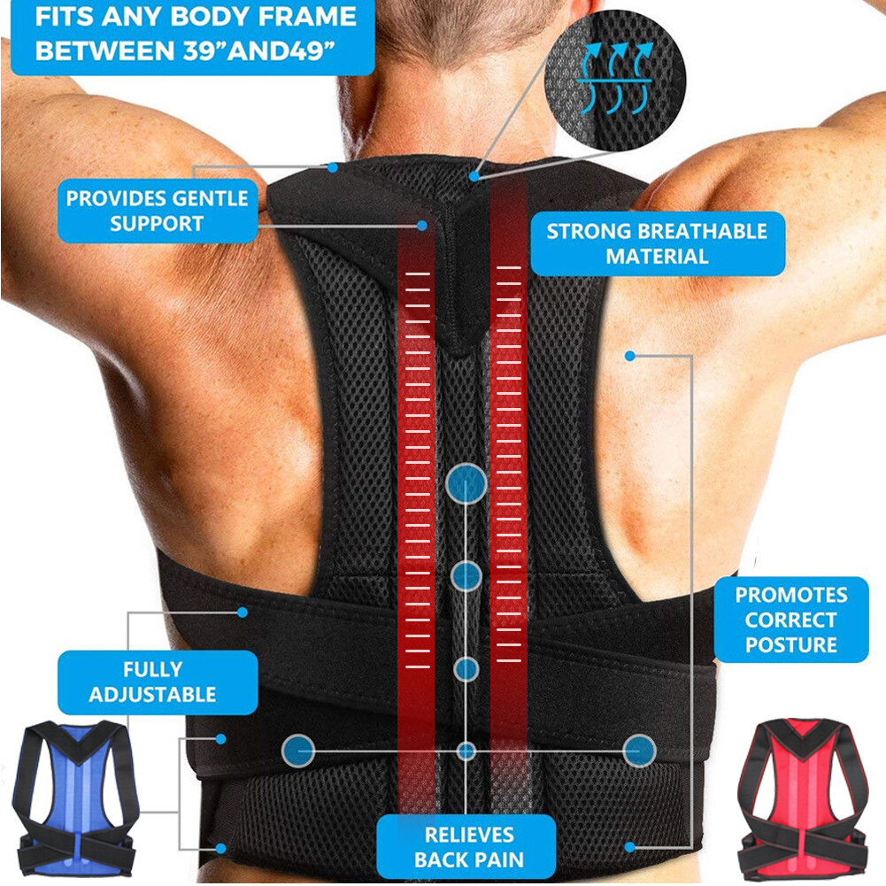 Lightweight Nylon corrector-Straightener Spine Support For Women and Men USA