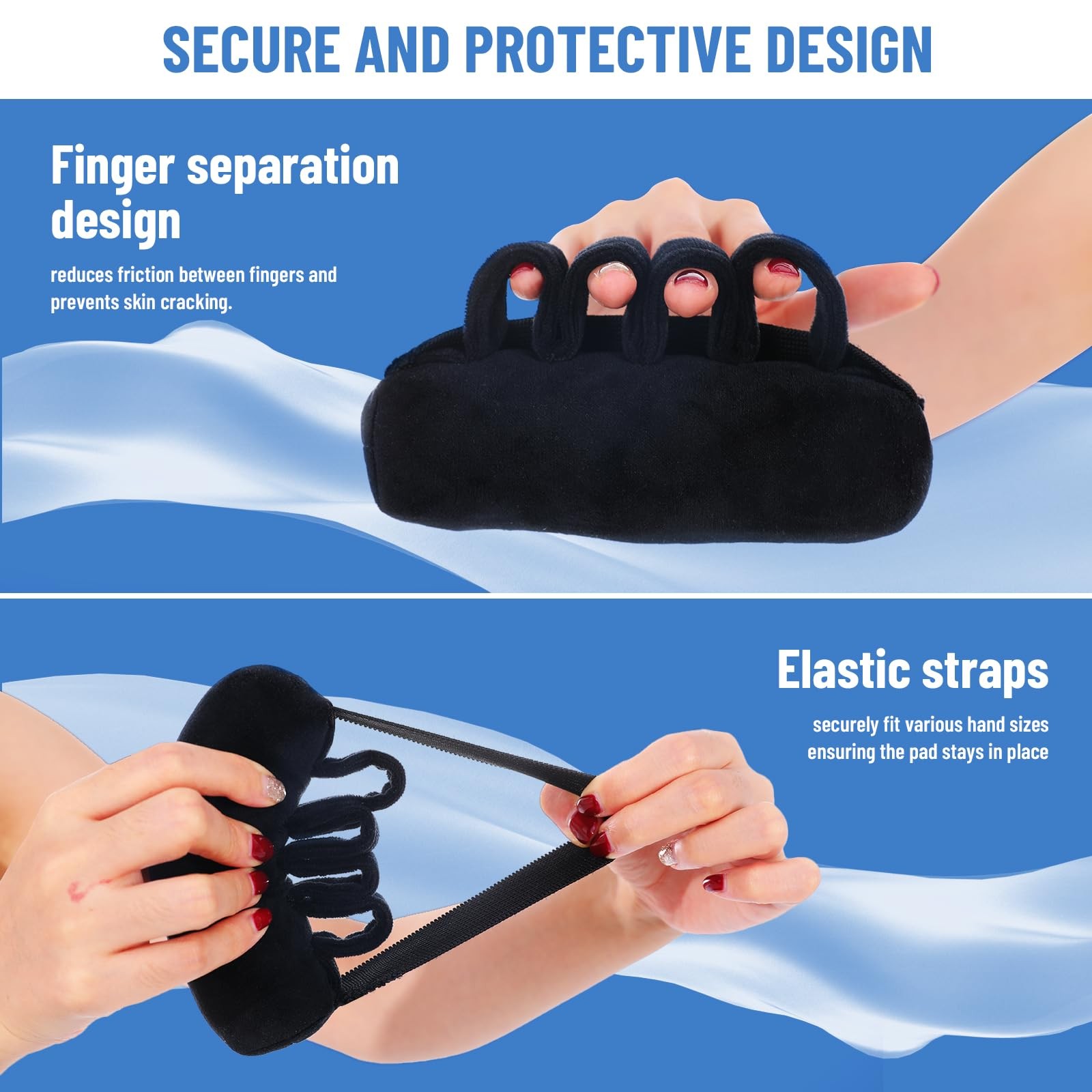 Palm Protector Grip Hand Contracture Cushion Elastic Band Finger Separator