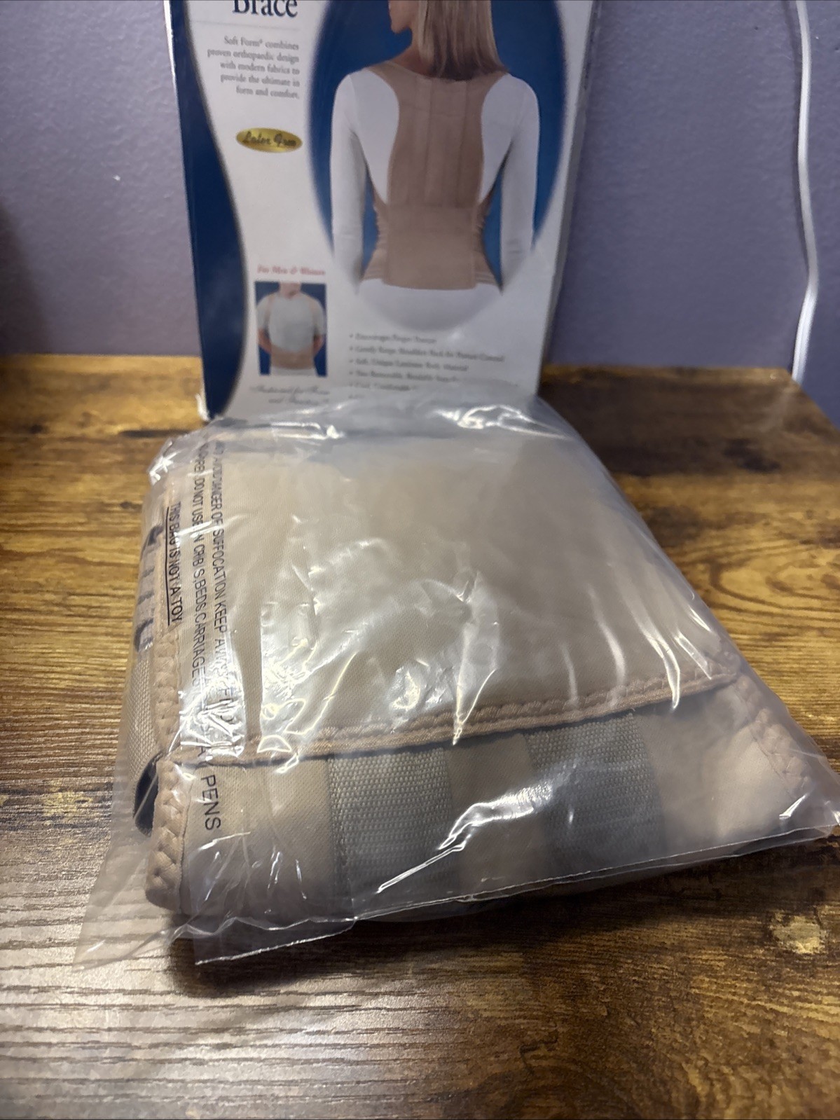 FLA orthopedics Posture Control Back Brace Large Beige 34-40”