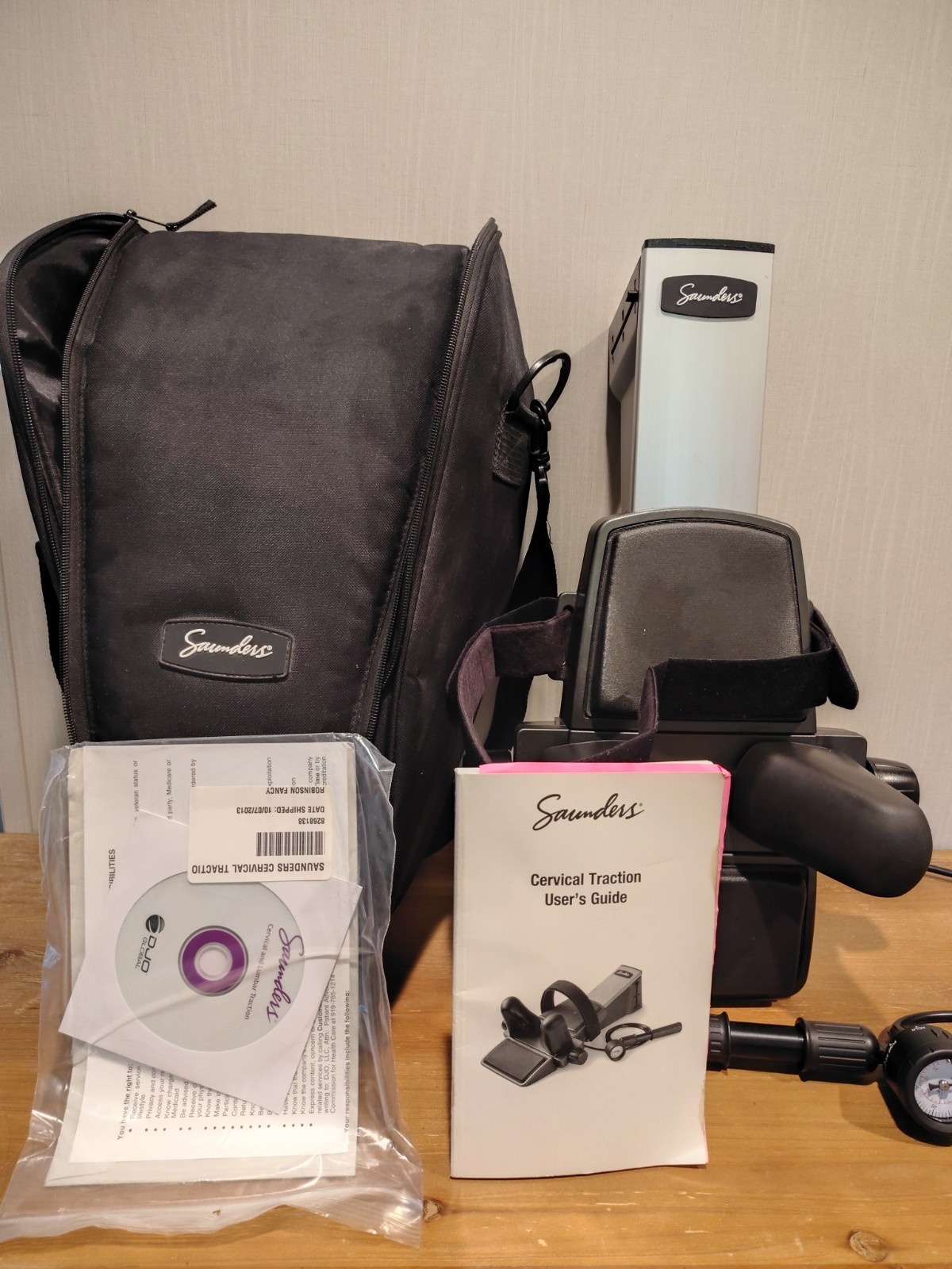 Saunders Traction Spine Neck Pain Relief Pump – WORKS!!