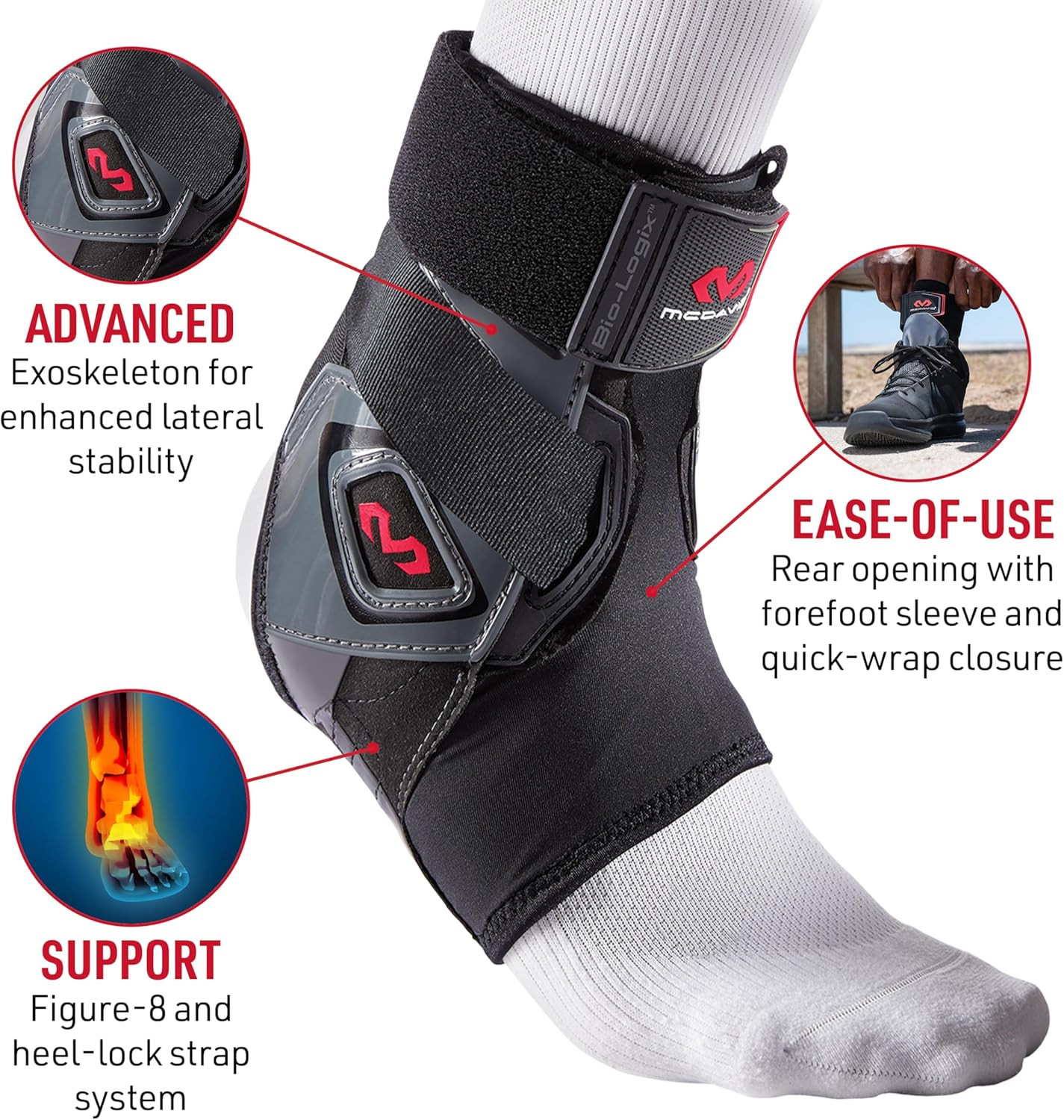 Ankle Brace Sprain Prevention/ Recovery. Bio-Logix Therapy Support, Competition