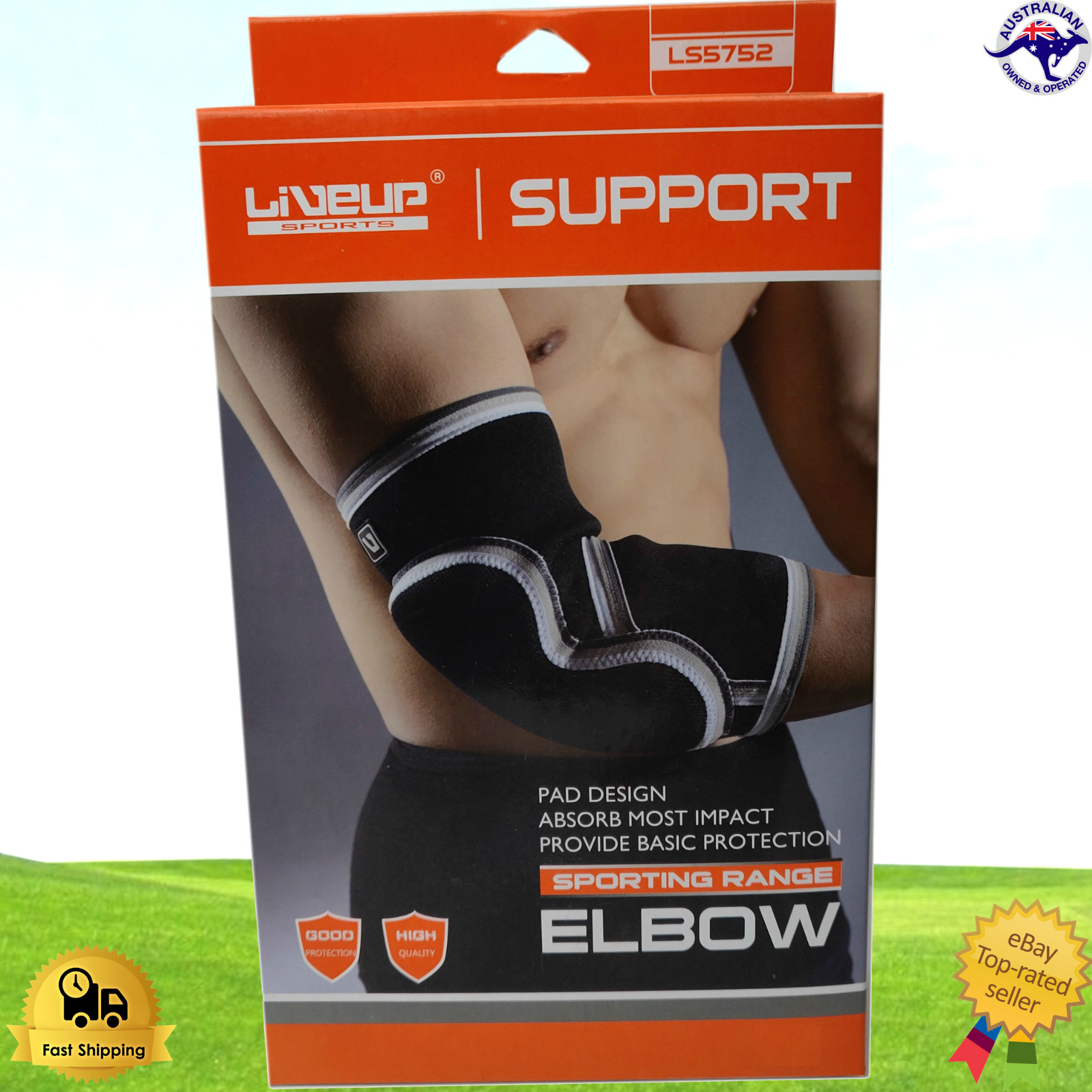 Elbow Support Brace Compression Rubber Nylon Medium Suppression Density Pad