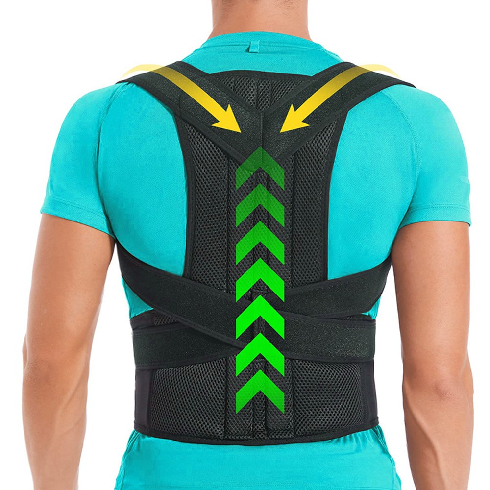 Medical Scoliosis Posture Corrector Spine Back Support Shoulder Brace Belt US
