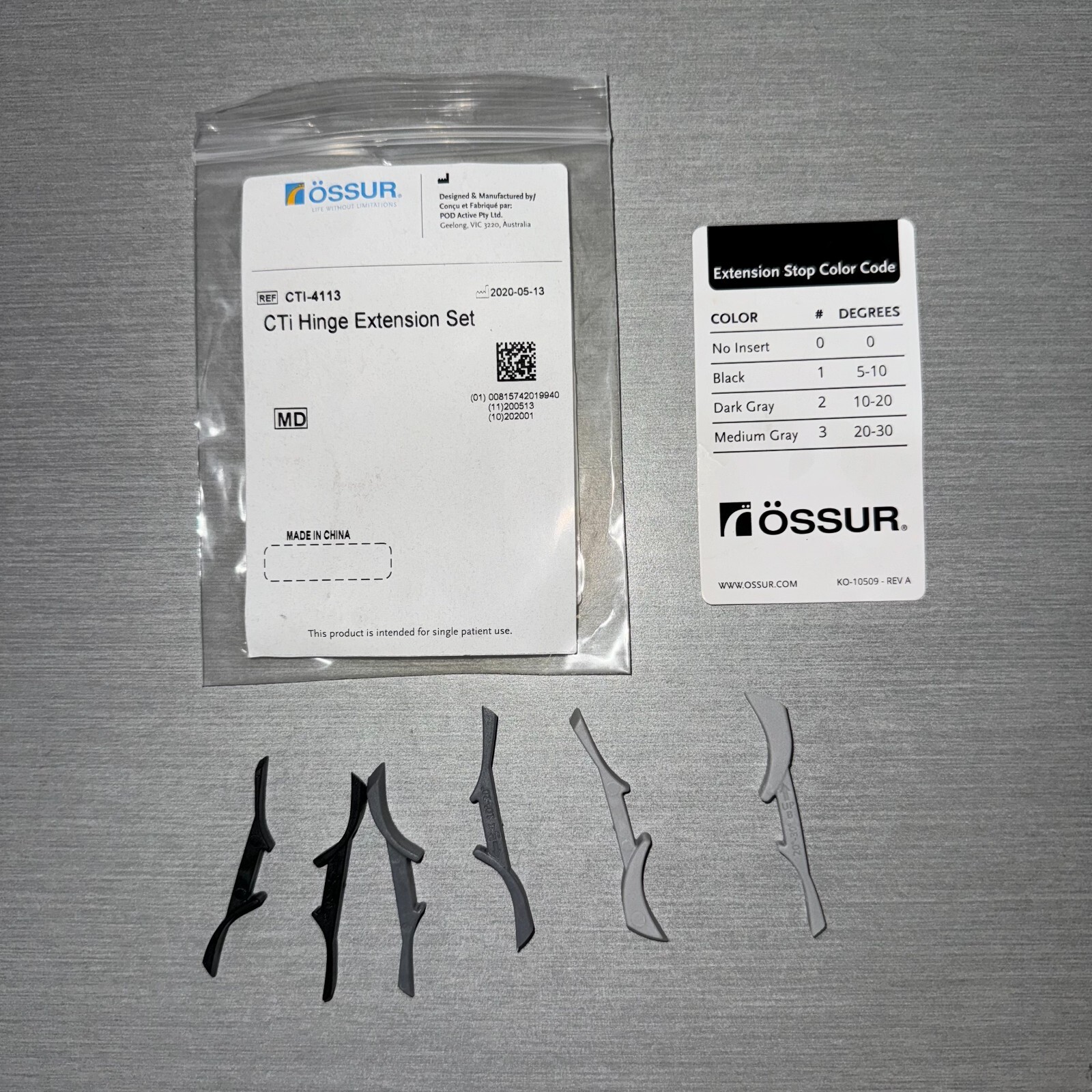 Ossur CTi Mission Hinge Extension Set