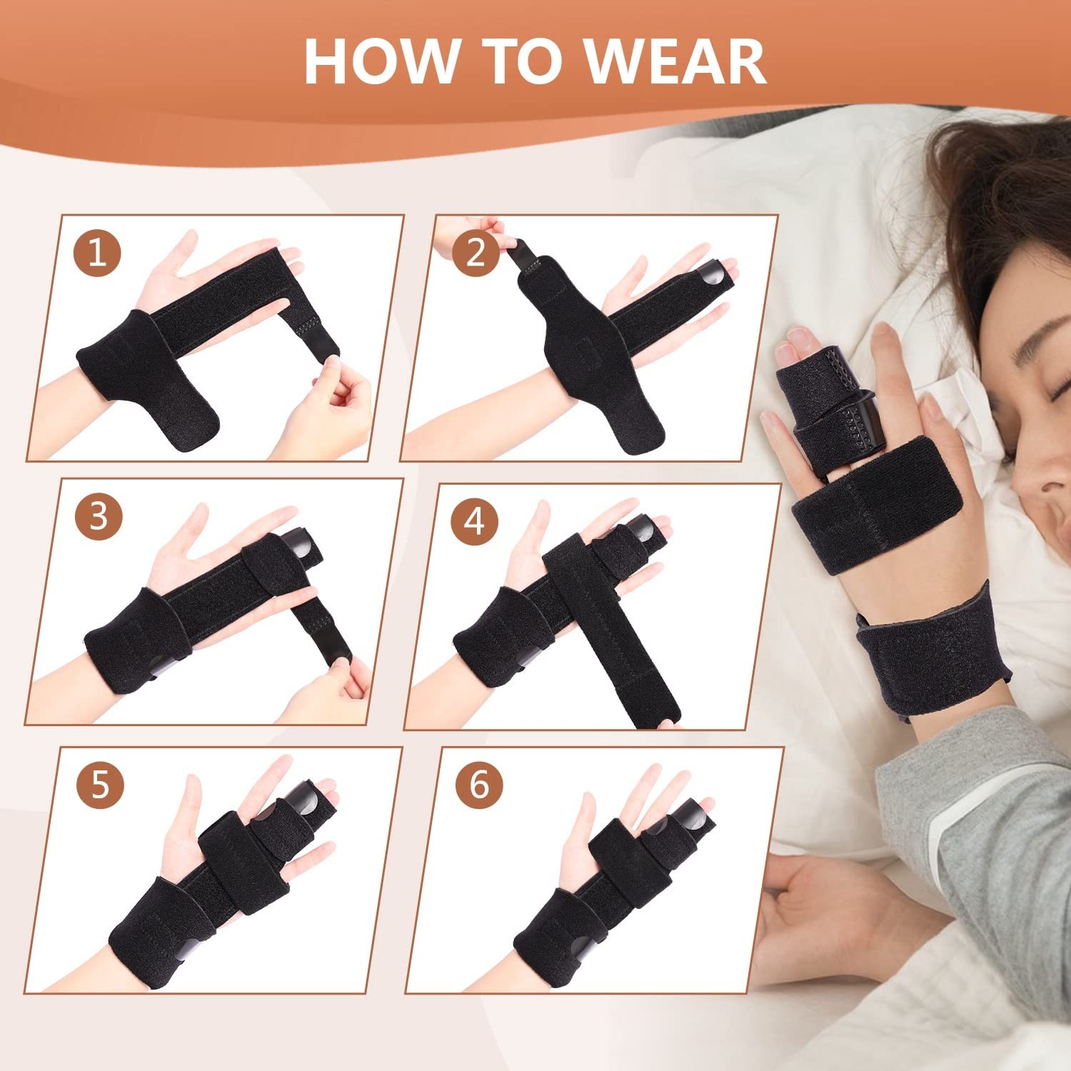 Adjustable 2 Finger Splint Metal Support Brace Mallet Trigger Arthritis S/M