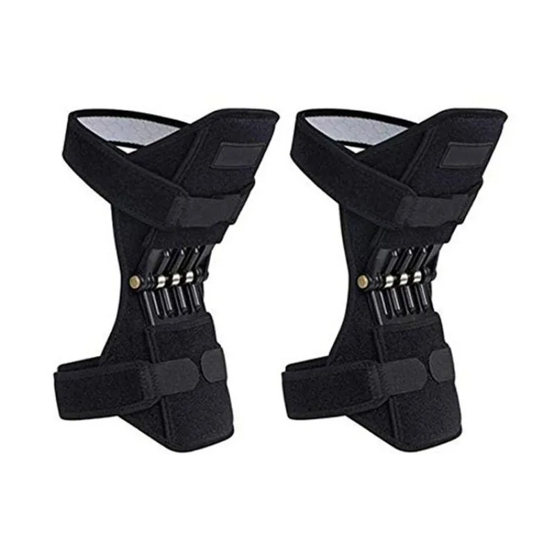 Knee Support Brace Spring Booster Pads Joint Stabilizer Pain Relief Sport