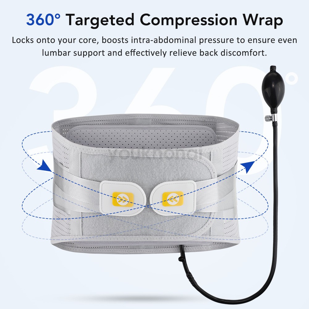 Medical-Grade Lumbar Support Belt for Back Pain Relief with Steel Plates、M-XXL
