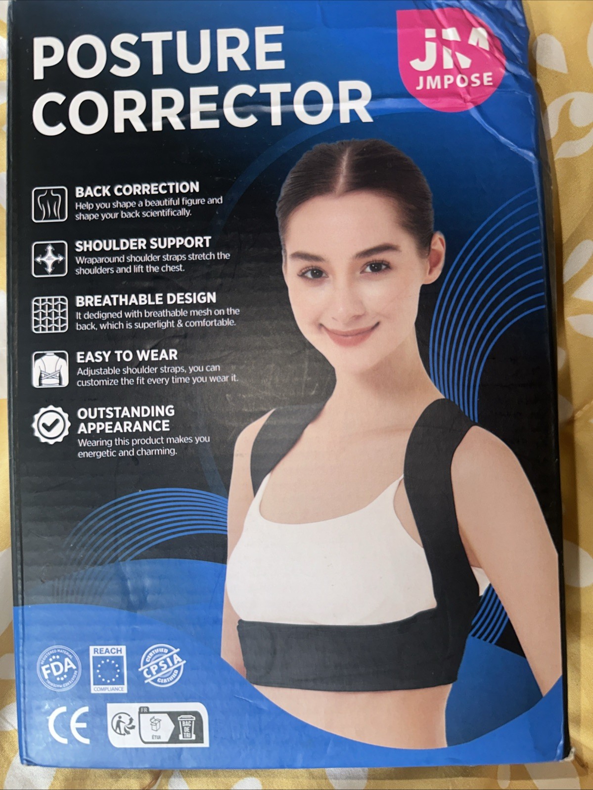 Posture Corrector Brand JMPOSE ADJUSTABLE Shoulder Brace Women SMALL Brand New